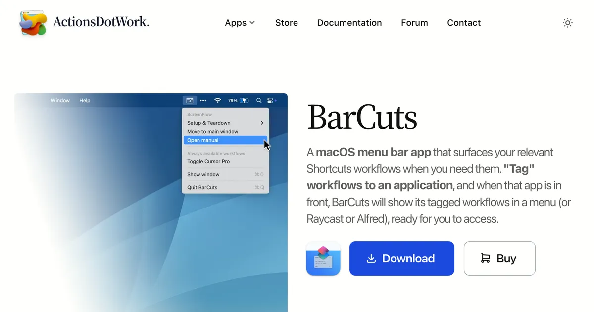 BarCuts: A Surprisingly Useful macOS Shortcuts Launcher